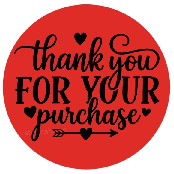 Thank You for Your Purchase Stickers β 2" for Poshmark & Small Business β 100 PC - Picture 9 of 16
